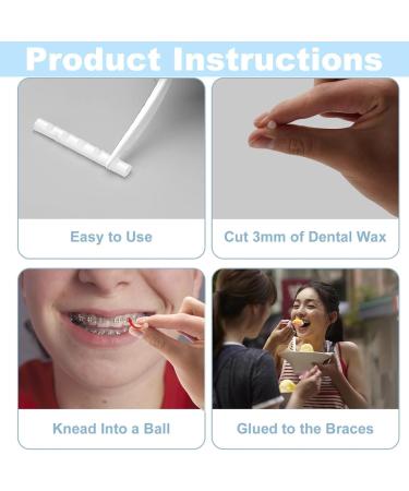 10 Braces Wax - Essential Tooth Wax for Braces & Dentures | Ultimate Tooth Care Solution - Buy Online on GoSupps.com