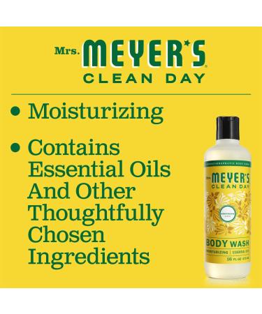 Mrs. Meyer's Biodegradable Body Wash - Honeysuckle Scent | 16 oz for Men & Women - Buy Online on GoSupps.com