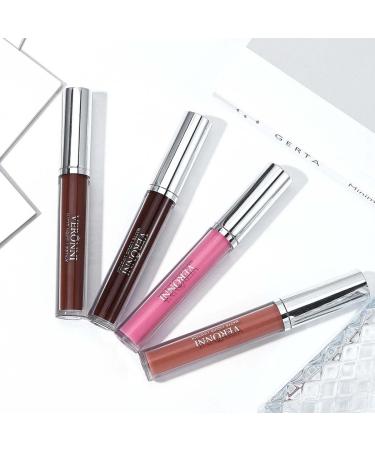 Kisshine Matte Brown Lip Gloss - Long Lasting Liquid Lipstick for Women and Girls | Waterproof Velvet Lip Glaze (Brown 11#) - Buy Online on GoSupps.com