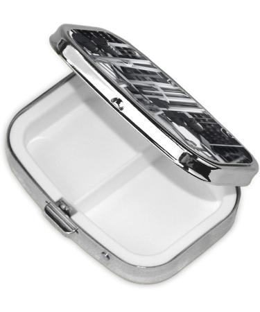 Portable Travelling Pill Box - Gym Equipment Printed Square Medicine Organizer for International Shipping - Buy Online on GoSupps.com