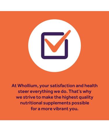 Whollium Vitamin C Tablets 1000mg with Citrus Bioflavonoids, Rose Hips, Echinacea & Turmeric - 90 Tabs | High Potency Antioxidant & Immune Support - Buy Online on GoSupps.com