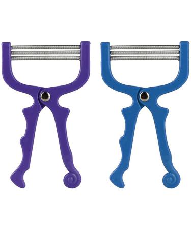 RSYHVG 2 Pieces Handheld Facial Hair Removal Threading Beauty Epilator Tool Removal Threader Remover Spring Facial Hair Epilator Use for Women Face Hair Removing Beauty Tools Random Color