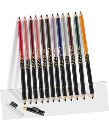 POPETPOP 12pcs Lip Liner Eyeliner Black Waterproof Eyeliner Makeup Lip Liner Eyeliner Pen Water Proof Filler - Buy Online on GoSupps.com