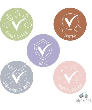 Kids Bamboo Bowls and Cup Set - Eco-Friendly 8 Piece Dishwasher Safe Kids Bowls and Cups for Healthy Meals - Buy Online on GoSupps.com