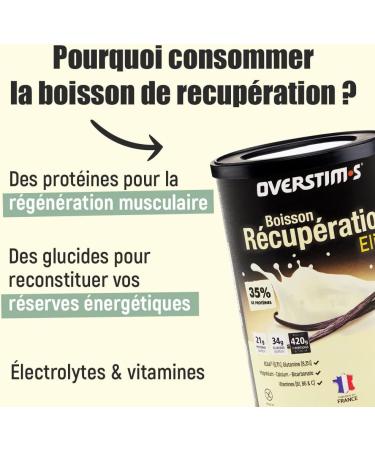 Overstim.s - Elite Recovery Drink (1.2 kg) - Energy recharge and muscle regeneration - Carbohydrates proteins  - Buy Online on GoSupps.com