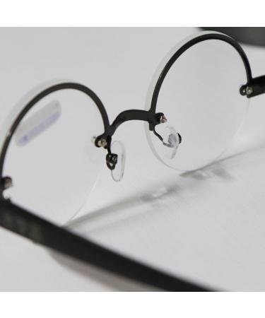 TZUFA Large Round Frame Reading Glasses - Lightweight Full Frame Metal Eyeglasses with Spring Hinge - 2.50x - White - Buy Online on GoSupps.com