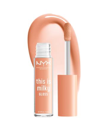 NYX PROFESSIONAL MAKEUP This Is Milky Gloss  Vegan Lip Gloss  12 Hour Hydration - Milk & Hunny (Sheer Light Honey) Milk & Hunny Original