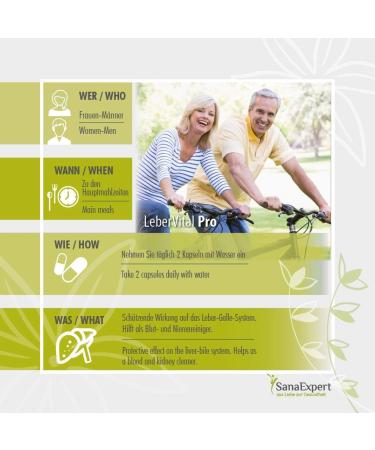 SanaExpert LeberVital Pro - Herbal Dietary Supplement with Milk Thistle Turmeric & Artichoke for Liver Health | International Shipping Available - Buy Online on GoSupps.com