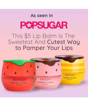 Buy 3 Pieces BeeBalm Lip Balm - Watermelon Strawberry & Honey | Hydrating Lip Care & Moisturizer for Dry Lips - Buy Online on GoSupps.com