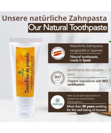 Natural Fluoride-Free Toothpaste 100g with Propolis for Gum Regeneration & Tooth Remineralization - Anti-Caries Solution - Buy Online on GoSupps.com