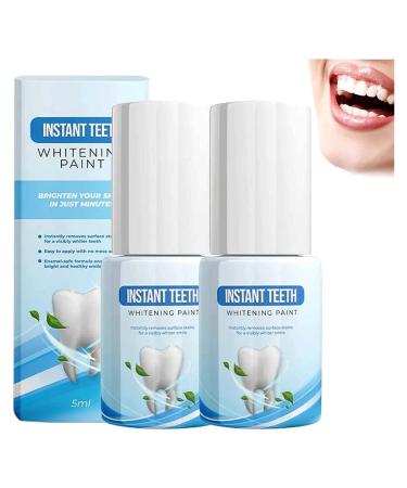 Whiteout Instant Teeth Whitening Paint Tooth Color Instant Teeth Whitening Instant Whitening Paint for Teeth (2 Pack) 2 Pack.