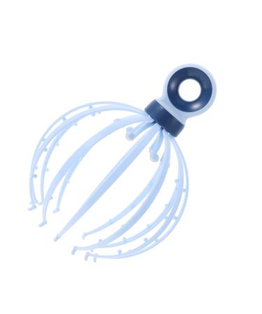 Iwowhero head massager Head and head skin massage clamp Head massage curb Stress massage gather massage comb for women scalp massage devices head claw head scratchy head scratching merid steel ball 21x15x15cm blue