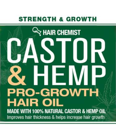 Hair Chemist Castor and Hemp Pro-Growth Hair Oil 7.1 oz. | Natural Hair Growth Blend - Buy Online on GoSupps.com