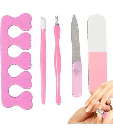 5 Piece Manicure Kit | Pedicure 5 Piece Manicure Tool Set - Manicure for Travel Parties Dating and Proms - Buy Online on GoSupps.com