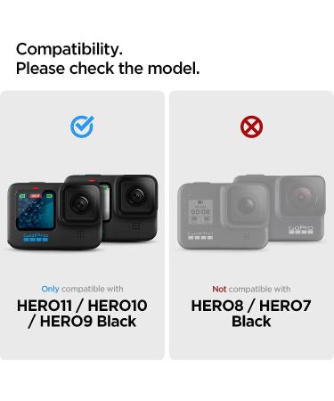 Spigen Tempered Glass Screen Protector designed for GoPro Hero 11 / GoPro Hero 10 / GoPro Hero 9 - Multi Pack - Buy Online on GoSupps.com