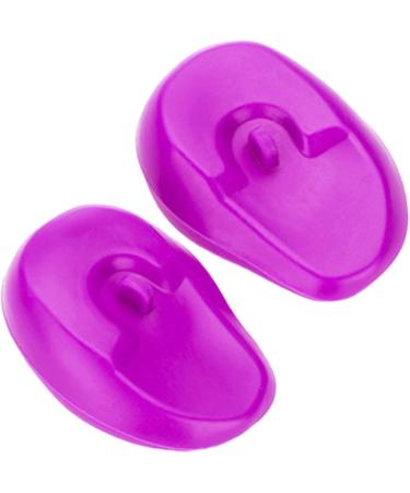 Hair Dye Ear Cover Ear Shield Earmuffs Protective Cover | Reusable Ear Protectors Silicone Hair Perm Shield Waterproof Hair Dye Earmuffs Hair Styling Tools Purple - Buy Online on GoSupps.com