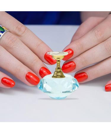 Beaupretty Nail Supplies Press on Nail Stand Nail Stand for Press on Crystal Diamond Hand Model Shoot Ornament Diy Nail Art Display Stand Manicure Accessories Blue Nail Crystal Holder As Shown 1 - Buy Online on GoSupps.com
