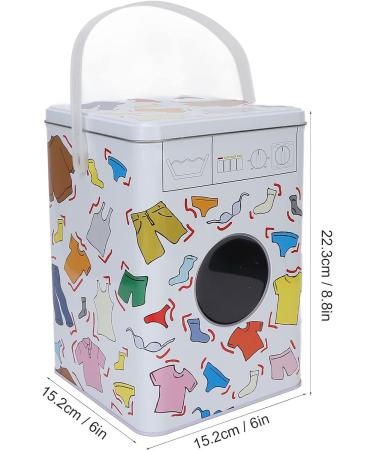 Laundry Pod Container Washing Machine Design Laundry Detergent Powder Storage Tin Box Underwear Socks Organizer for Laundry Room - Buy Online on GoSupps.com