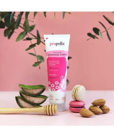 PROPOLIA - Organic - Exfoliating Body Scrub - Moisturizing - Melting texture - All skin types - Honey Aloe Vera & Almond Shells - Made in France - 150 ml - Buy Online on GoSupps.com