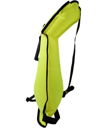 Scuba Choice Adult Neon Yellow Snorkel Vest - X-Large with Name Box - Buy Online on GoSupps.com
