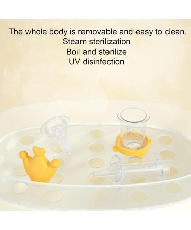 Calakono Yellow Medicine Dispenser for Children | Cute Baby Feeder & Pacifier Medical Dispenser | Ideal for Newborns & Baby Feeding Utensils - Buy Online on GoSupps.com