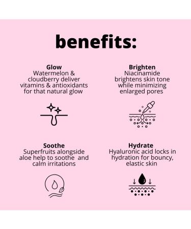 Dallas & James Watermelon Dream Cloud Cream Moisturizer | Oil-Free Gel-to-Water Formula with Niacinamide & Cloudberry for Glowing Skin - International Shipping Available - Buy Online on GoSupps.com