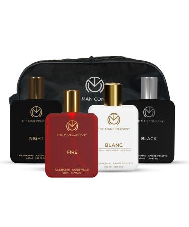 Bloom Beauty The Man Company Perfume Gift Set for Men 4 * 50ml- A Gentleman's Choice | Premium Long-Lasting EDP & EDT for Men | for Party Outing Office & Date
