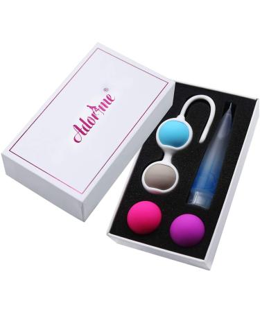 Adorime kegel Exercise Products Balls for Women - Pelvic Floor Strengthening Exercises Device Women Kegel Ball Weighted Exercise Kit for Beginner Tightening Training System (4-Piece Set)