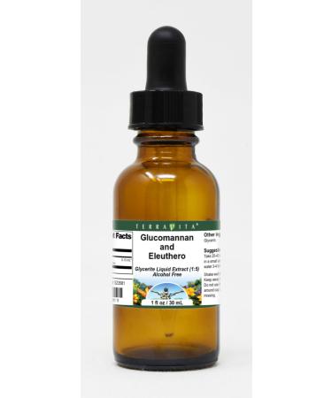 Terravita Glucomannan and Eleuthero Glycerite Liquid Extract (1:5) - No Flavor (1 oz ZIN: 523581)