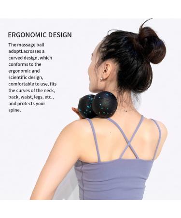 Double Ball Massage Ball for Yoga & Physiotherapy | Deep Tissue Pain Relief | Portable Fascia Training for Neck Back & Legs - 6.3 x 3.15 inch - Buy Online on GoSupps.com