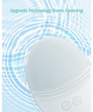 Ezbasics Ultra-Hygienic Facial Cleaning Brush - Waterproof Soft Silicone Deep Cleansing & Massaging Face Brush (Light Gray) - Buy Online on GoSupps.com