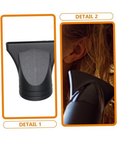 Hair Dryer Attachment 20 Pcs Hair Dryer Nozzle Pp Black Tuyere Small Hair Dryer Attachment 8x7.5cmx2pcs Blackx2pcs - Buy Online on GoSupps.com