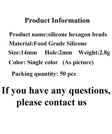 50pcs Summer Green 14mm Silicone Hexagon Pearl Beads - DIY Jewelry Making - Buy Online on GoSupps.com