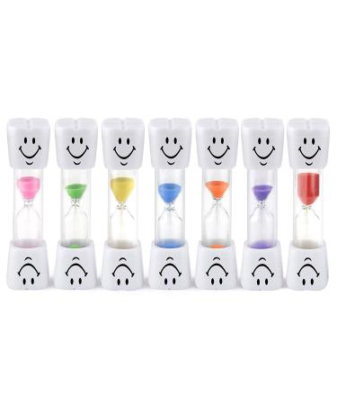 Hostk 7pcs 3min toothbrush hourglass toothbrush watch for children children gift games cook meet classroom kitchen home office decoration
