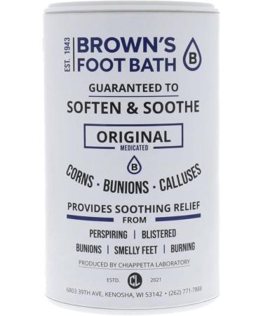 Buy Brown's Original Medicated Foot Bath (8oz) - Soothing Relief for Tired Feet | International Shipping Available - Buy Online on GoSupps.com