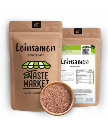 TASTE Guter Geschmack 2 x 100g Brown Flax Seeds - Whole - Brown Flax Seeds - Natural - Taste Market