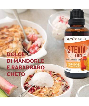 Stevia Touch 50ml - Natural Sugar-Free Sweetener | Maple Flavor Keto Paleo & Vegan Friendly - Buy Online on GoSupps.com
