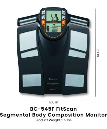 Tanita FitScan BC-545F Segmental Body Composition Monitor - Precise Body Analysis Tool - Buy Online on GoSupps.com