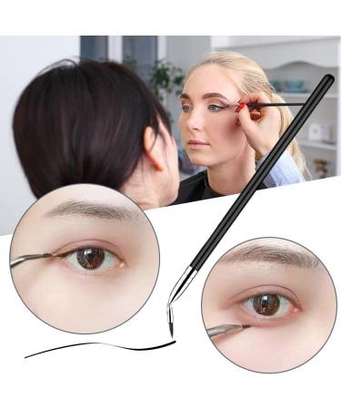 Eye Makeup Gel Eyeliner Brushes Ultra Fine Bent Angled Cosmetics Brush Eyeliner Thin for Gel or Powder Eye Line - Buy Online on GoSupps.com