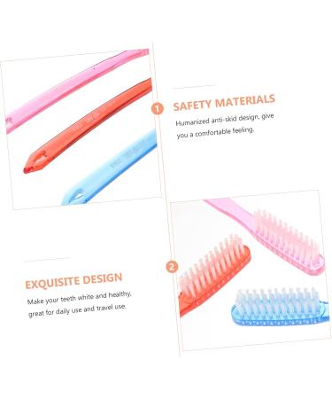 Mobestech 24 Pack Medium Manual Toothbrushes - Bulk Hard Clean Mixed Disposable Toothbrushes for Adults - Ideal for Travel - Buy Online on GoSupps.com
