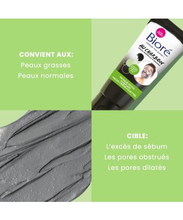 Biore Purifying Detox Mask Whipped Cream Style with Charcoal 110ml - Buy Online on GoSupps.com