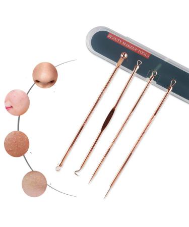 Blackhead Remover Pimple Extractor Tool Kit - Acne Treatment for Blemish & Whitehead Removal - 4 Piece Set with Case - Buy Online on GoSupps.com