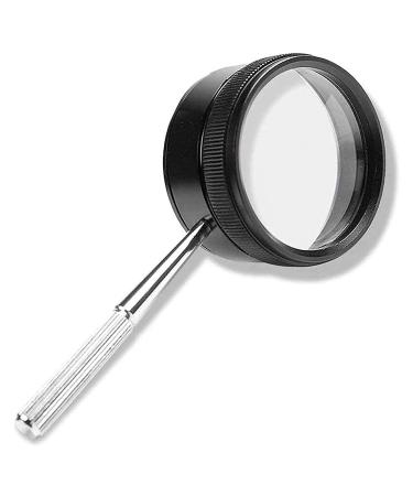Magnifying Glass 35X Handheld Reading Magnifier for Seniors & Kids 45MM Real Glass Magnifying Lens for Book Newspaper Reading Insect and Hobby Observation