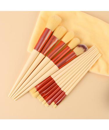Dajidafu Stand Out Vibrant And Stylish Beauty Brush Set Makeup Lovers Plastic Portable Makeup Brush Set Powder Blusher Brush Cheese yellow - Buy Online on GoSupps.com