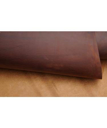 Jeereal Dark Brown Full Grain Cowhide Leather 7-8oz Thick for Tooling Arts Crafts - 12x12 Inches - Buy Online on GoSupps.com