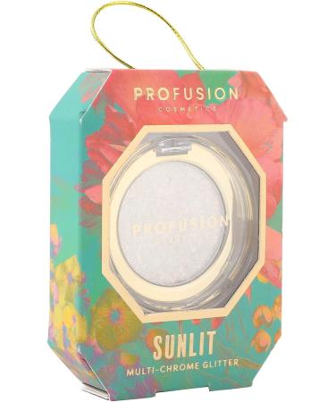 Profusion Cosmetics Sunlit Multi-Chrome Glitter Makeup - Lightweight Easy-Blend Pressed Glitter Pigment for Ultimate Summer Glow - Buy Online on GoSupps.com