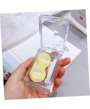 Partykindom Mini Colored Contact Lens Containers with Mirror - Japanese Style Cleaning Case (Set of 2) | 1.8x5cm - Buy Online on GoSupps.com