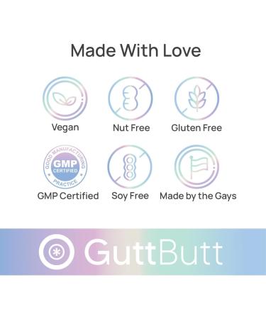 GuttButt Vegan Cleanliness Fiber Supplement | Helps Promote Digestive Regularity | Psyllium Husk Inulin Cardamom Fennel Seed Calcium Carbonate | Proprietary Formula | 120 Vegan Capsules - Buy Online on GoSupps.com
