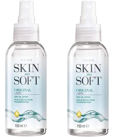 Avon Skin So Soft Original Dry Oil Body Spray x2 (KEEP FLEAS AWAY) 150 ml - Buy Online on GoSupps.com