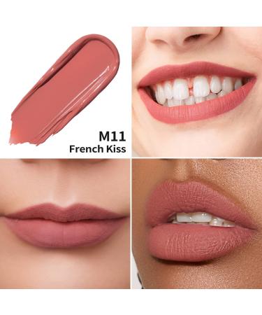 Oulac Liquid Matte Lipstick - Naked Peach | Long-Lasting Vegan Gluten-Free Intensive Color Precise Applicator 4.5ml (M11) - Buy Online on GoSupps.com